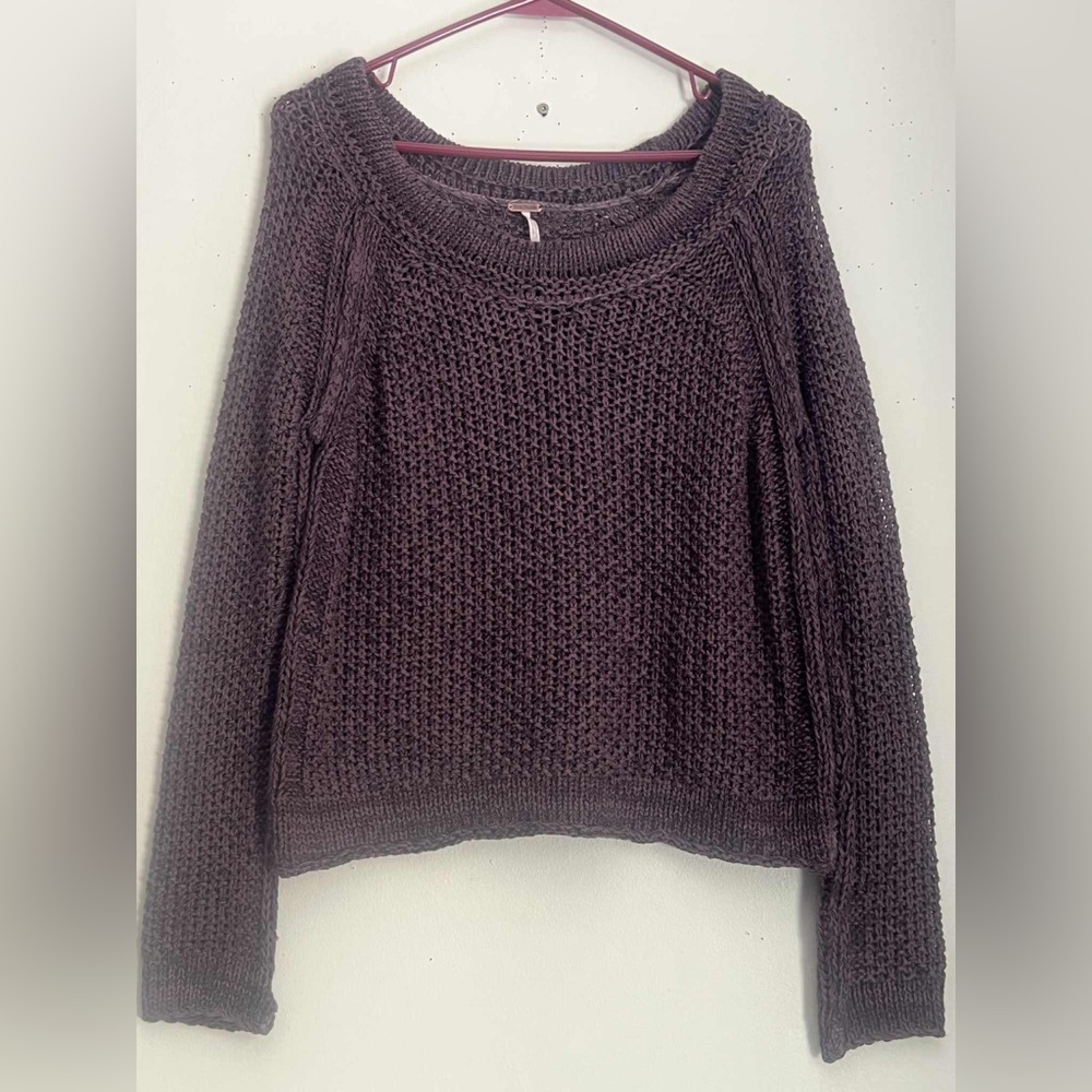 Free People Knit Crew Neck Sweater